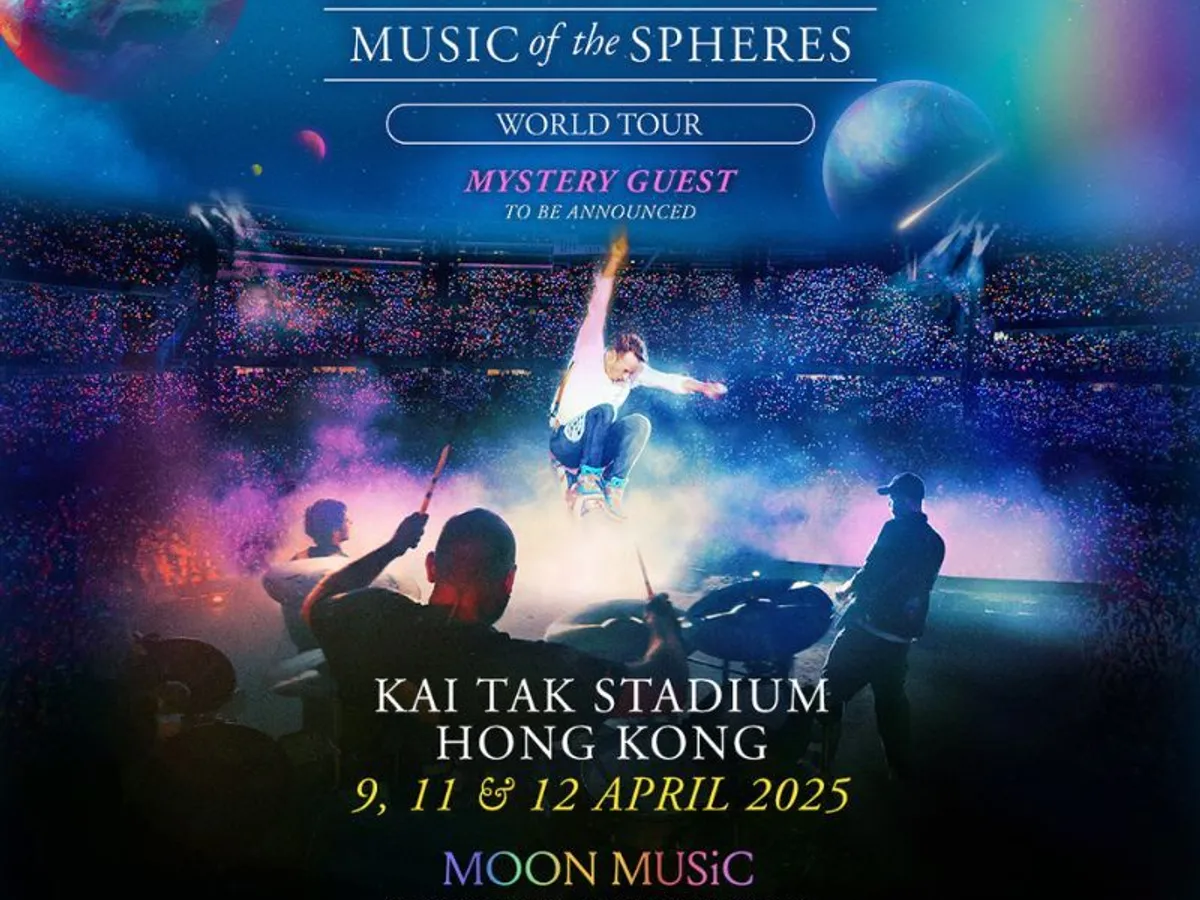 Coldplay Music of the Spheres Tour Poster 2025